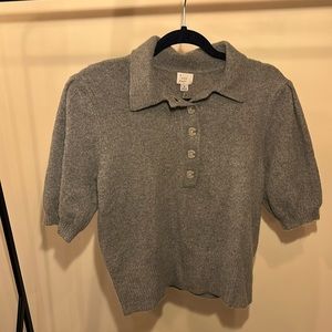 Soft half button down blouse